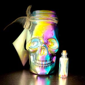 Skull Mason Jar Candles